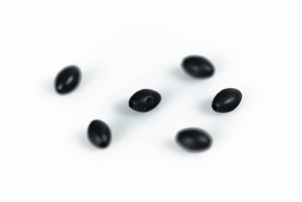 5mm Rubber Crook Beads